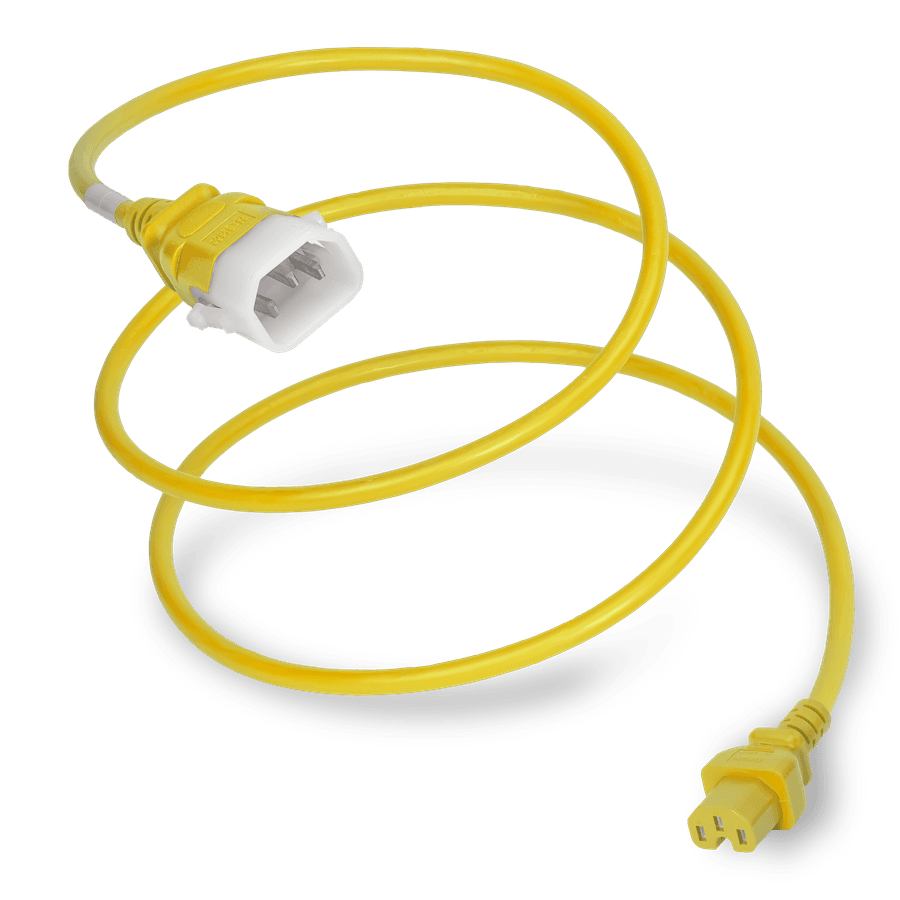 Plug (Male) : IEC 60320 C14 Locking (P-Lock) Connector (Female) : IEC 60320 C15 Color : Yellow