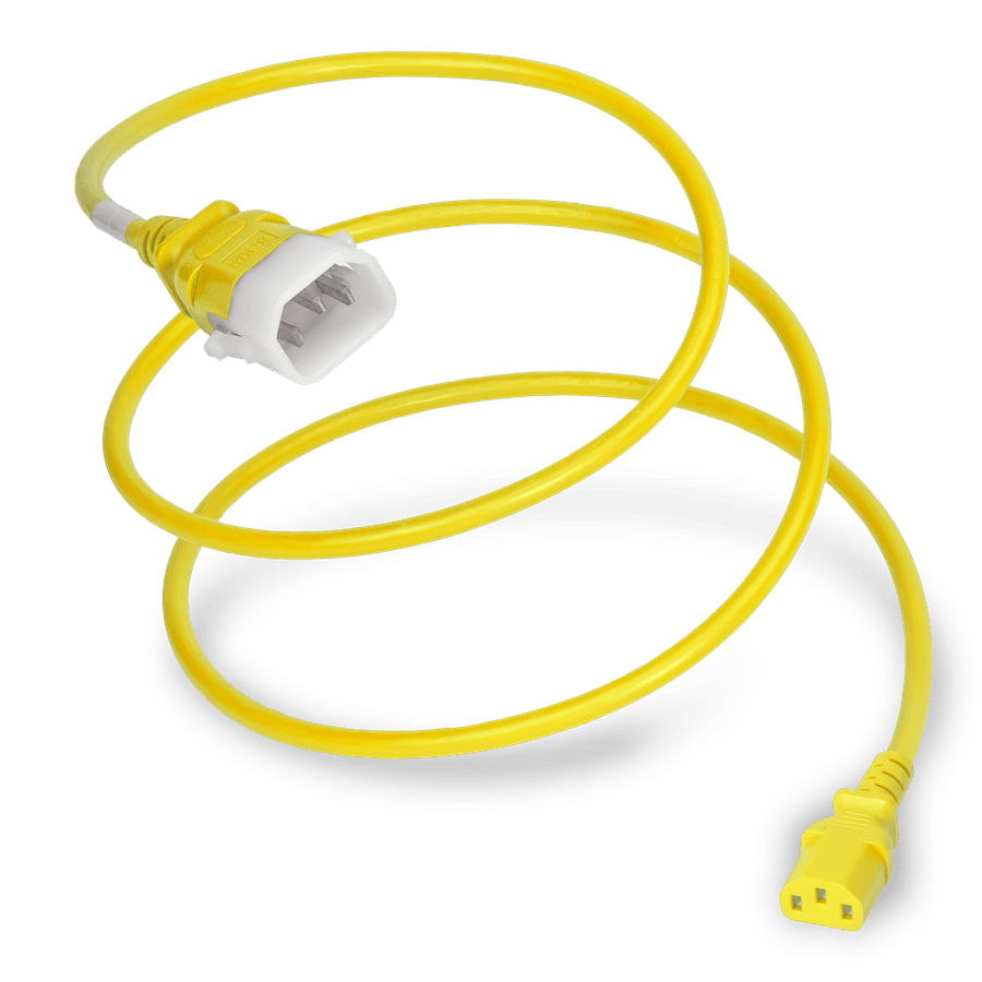 Plug (Male) : IEC 60320 C14 Locking (P-Lock) Connector (Female) : IEC 60320 C13 Color : Yellow