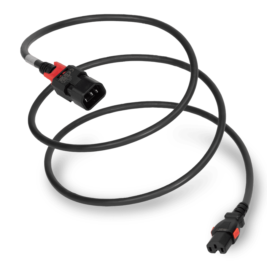 zLock Power Cord, Locking C14 to Locking C15, 14AWG x 1Meter, BLACK