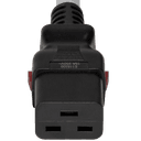 12FT White A-Lock IEC320 C14 to IEC320 C19 Universal Locking 15A 250V