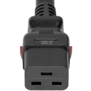 2.5M Black Standard European CEE7/7 to IEC320 C19 A-Lock 16A 250V