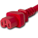 Connector (Female) : IEC 60320 C15 Color : Red