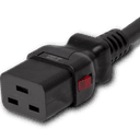 2.5M Black Standard European CEE7/7 to IEC320 C19 A-Lock 16A 250V