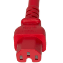 Connector (Female) : IEC 60320 C15 Color : Red