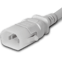 Plug (Male) : IEC 60320 C14 Locking (P-Lock) Color : White