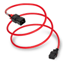 zLock Power Cord, Locking C20 to Locking C19, 12AWG x 2Meter, RED