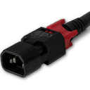 zLock Power Cord, Locking C14 to Locking C13, 14AWG x 1Meter, BLACK