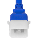Plug (Male) : IEC 60320 C20 Locking (P-Lock) Color : Blue