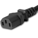 Connector (Female) : IEC 60320 C13 Color : Black