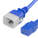 P-Lock C20 to C19, 12 AWG SJT, 20A/250V, 6FT Blue Power Cord