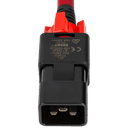 zLock Power Cord, Locking C20 to Locking C19, 12AWG x 2Meter, RED