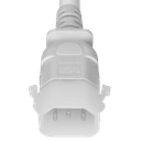 Plug (Male) : IEC 60320 C14 Locking (P-Lock) Color : White