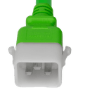 Plug (Male) : IEC 60320 C20 Locking (P-Lock) Color : Green