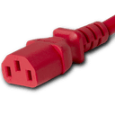 Connector (Female) : IEC 60320 C13 Color : Red