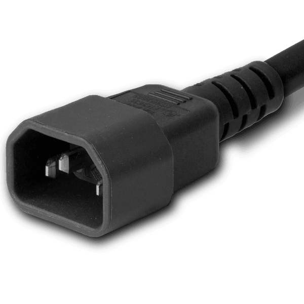 Black 3 Feet S-Lock C15 cord