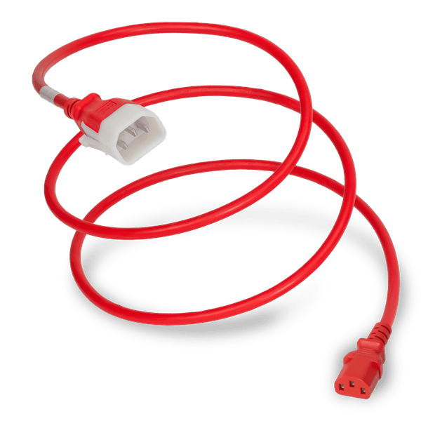 Red 1 Foot C13 cord
