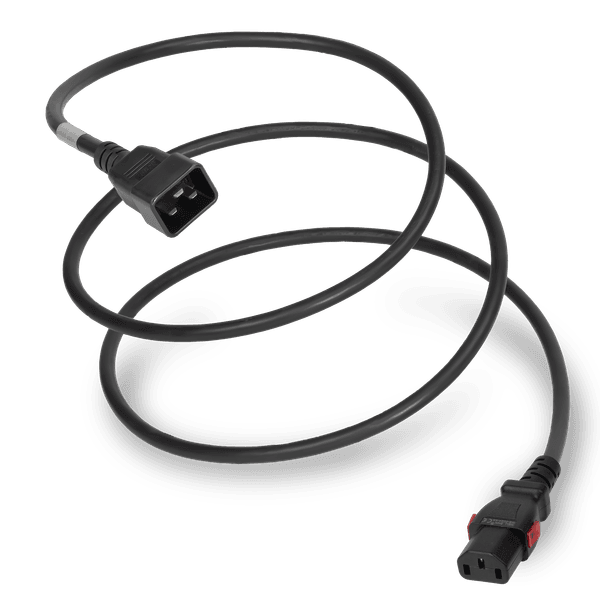 Black 6 Feet C13 Locking (A-Lock) cord