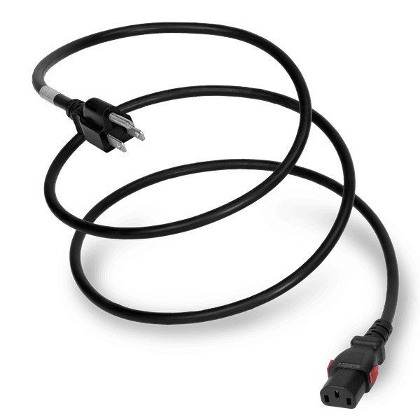 Black 6 Feet C13 Locking (A-Lock) cord